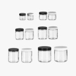 Cosmetics Glass Jars