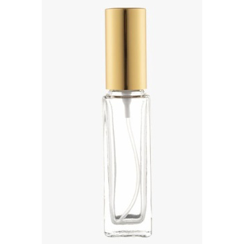 Rectangle Perfume Bottles with Gold Lids Wholesale and Bulk