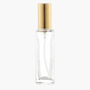 Rectangle Perfume Bottles with Gold Lids Wholesale and Bulk