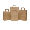 Brown Kraft Flat Handle Paper Bags
