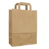 Brown Kraft Flat Handle Paper Bags