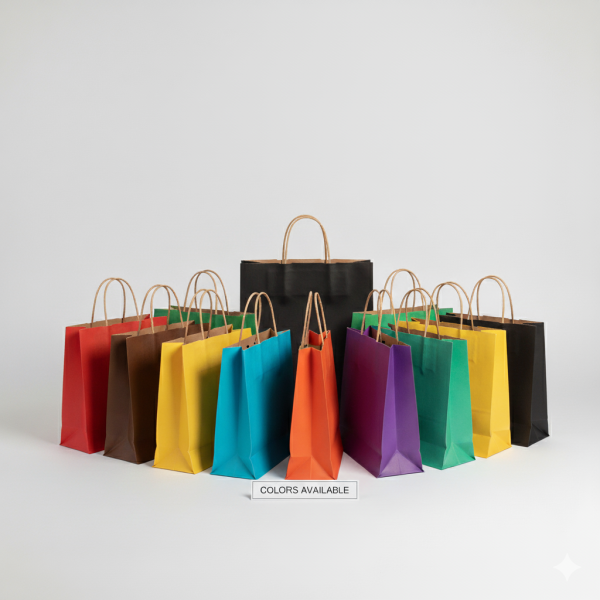 Vibrant Colored Kraft Paper Bags