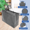 Reusable Tote Bag with Handles Bulk Extra Large Non Woven Shopping Bags for Boutiques Retail Store