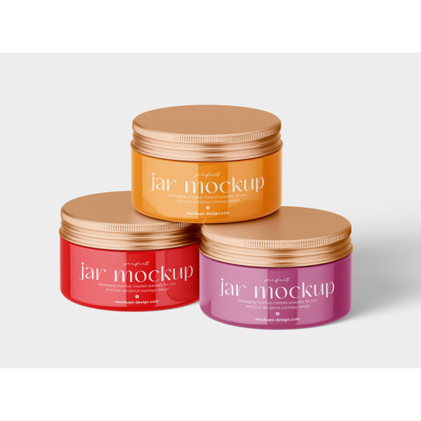 Metallic Lid Cosmetic Jar