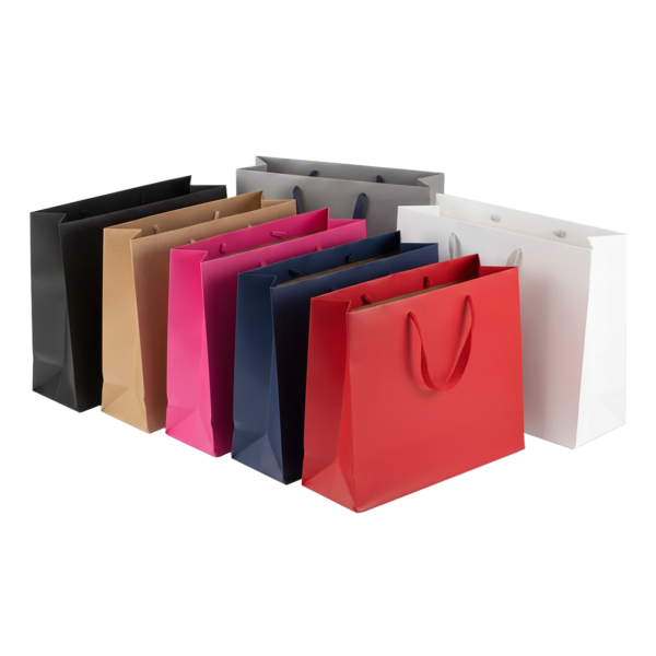 Ribbon Handle Paper bags