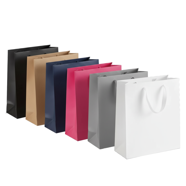 Ribbon Handle Paper bags Medium Tall Bag