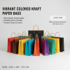 Vibrant Colored Kraft Paper Bags