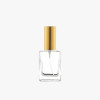 Square Perfume Bottles with Gold Lids Wholesale and Bulk