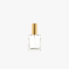 Square Perfume Bottles with Gold Lids Wholesale and Bulk
