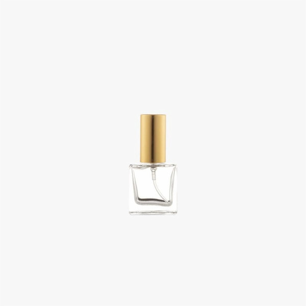 Square Perfume Bottles with Gold Lids Wholesale and Bulk